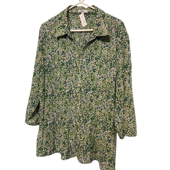 NEW Fashion Bug 2X Blouse 3/4 Sleeves - Picture 1 of 10